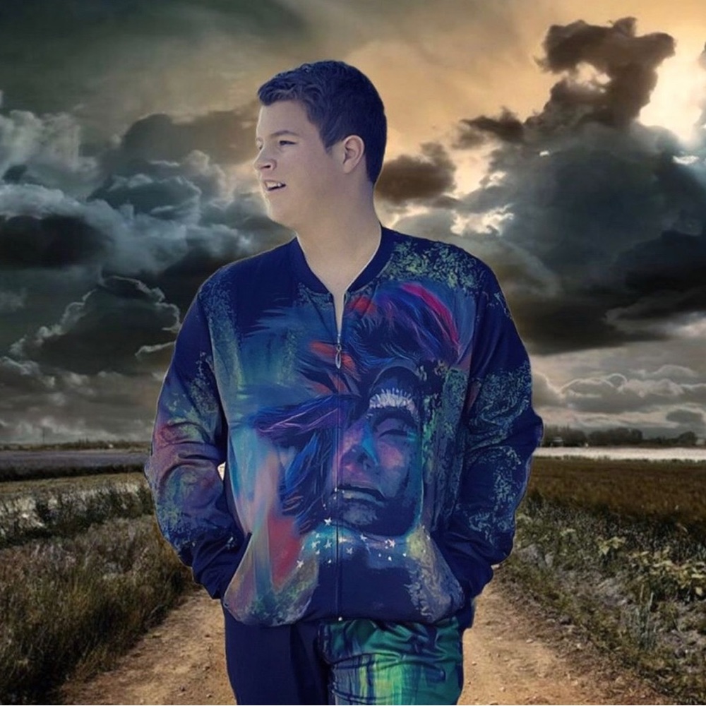 3D Sweatshirt Hoodie Futuristic Contemporary punk face printed Exclusive Design,